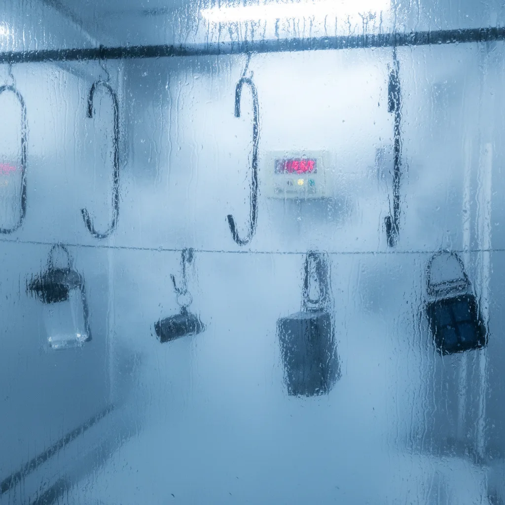 salt spray corrosion testing chamber simulating harsh weather conditions for metal solar light parts.