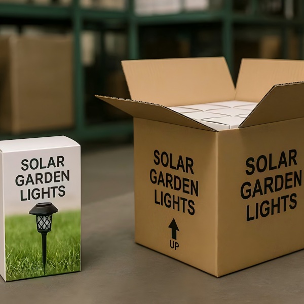package of the solar light in the factory
