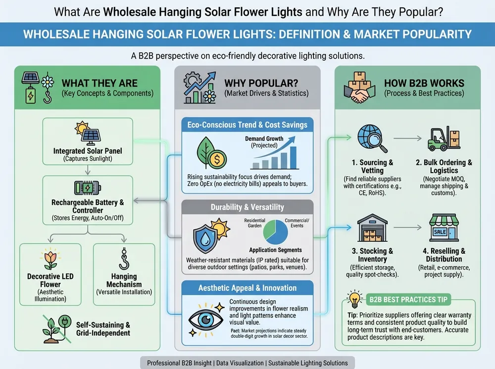 01 what are wholesale hanging solar flower lights and why are they popular