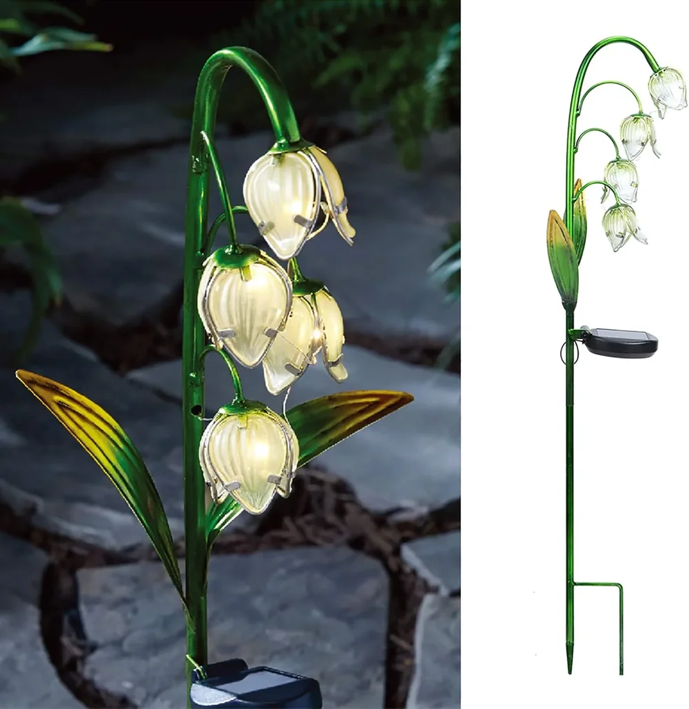 Wholesale Glass Solar Flower Lights