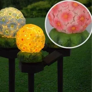 Wholesale Resin Solar Flower Lights
