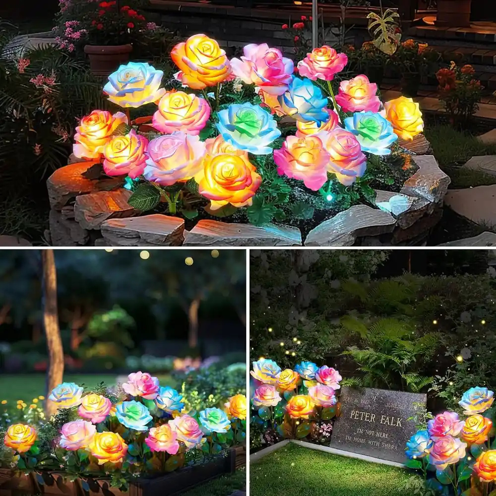 01 wholesale rose solar lights