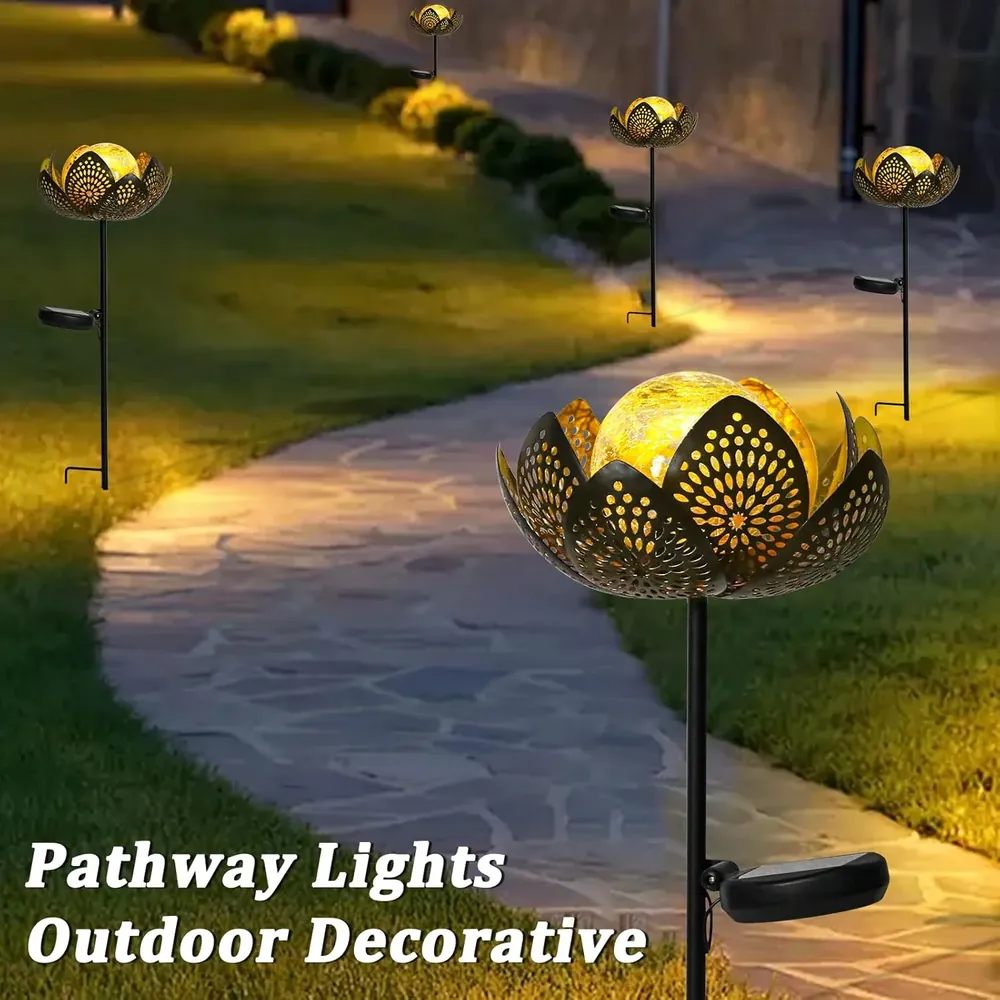 02 custom lotus solar lights