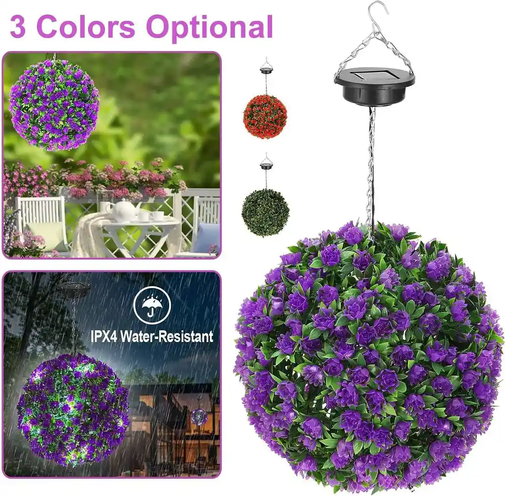04 bulk hanging solar flower lights