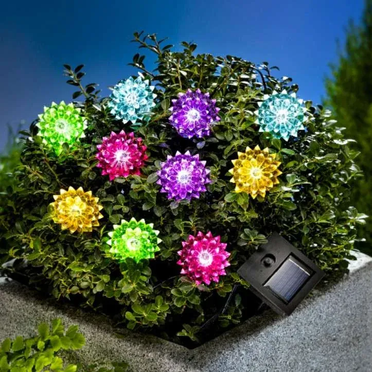 05 oem solar flower string lights