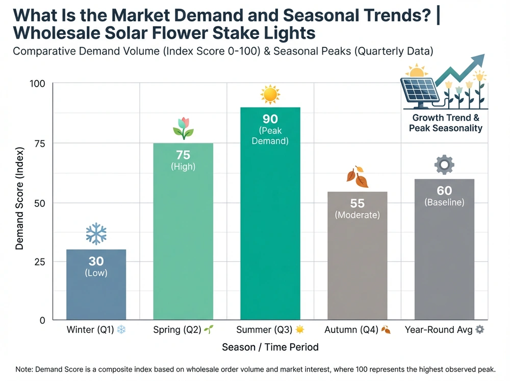 Wholesale Solar Flower Stake Lights - What Is the Market Demand and Seasonal Trends?