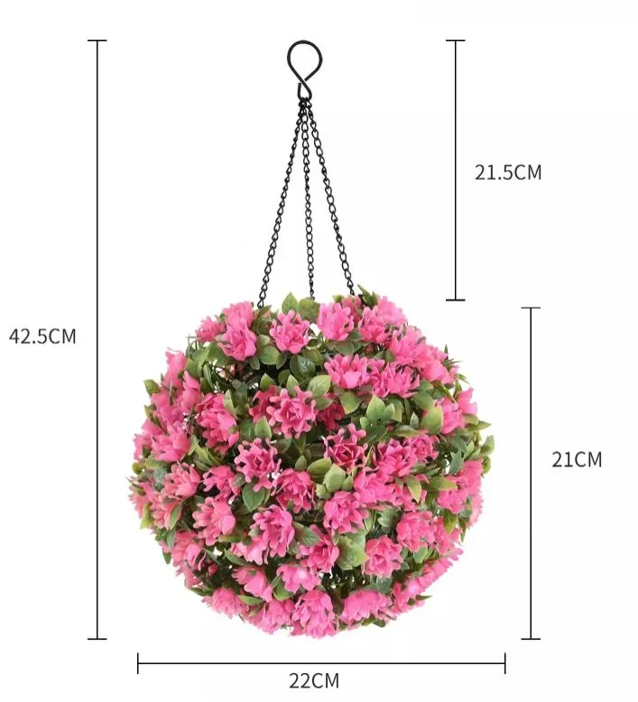 07 factory hanging solar flower lights