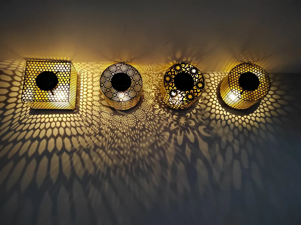 08 manufacturer metal solar flower lights