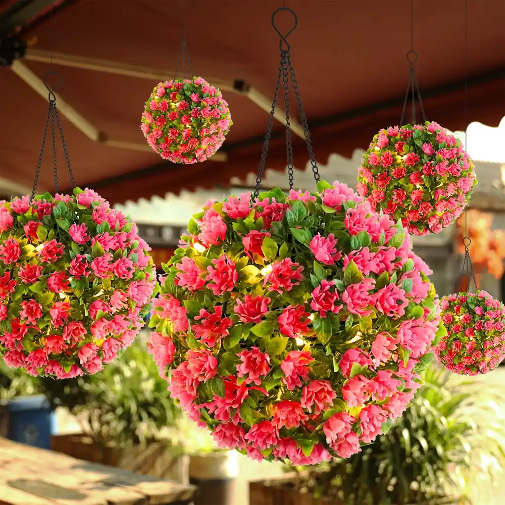 09 supplier hanging solar flower lights