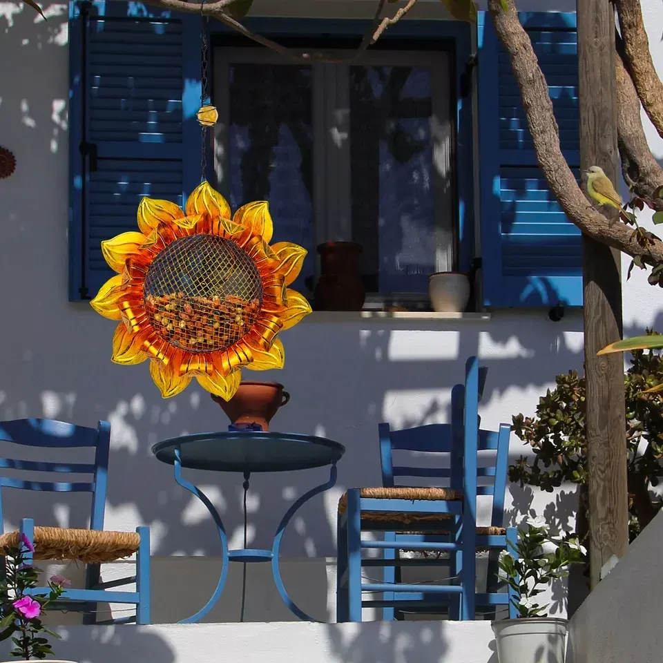 09 supplier metal solar flower lights