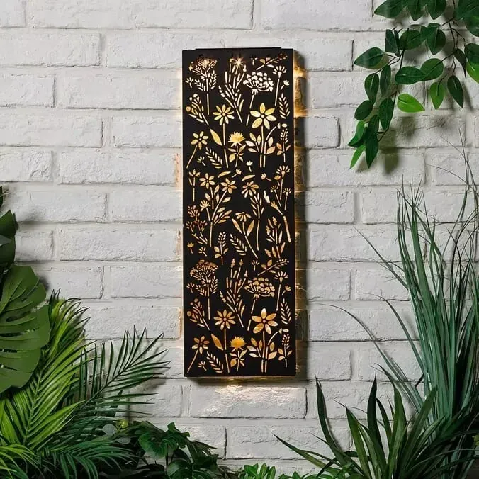 09 supplier wall mounted solar flower lights