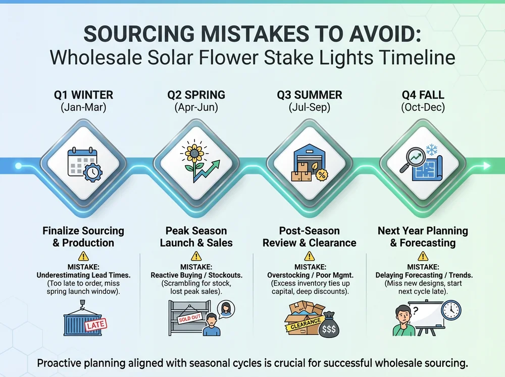 Wholesale Solar Flower Stake Lights - What Common Mistakes Should You Avoid When Sourcing?