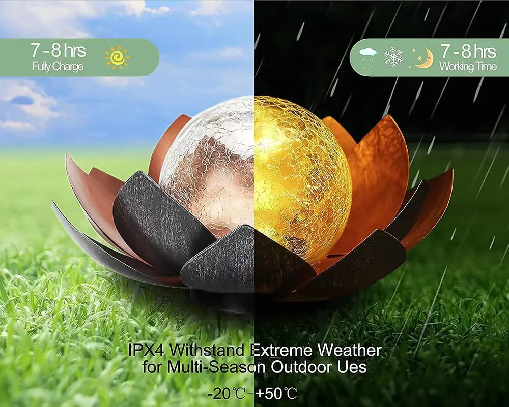 10 china lotus solar lights