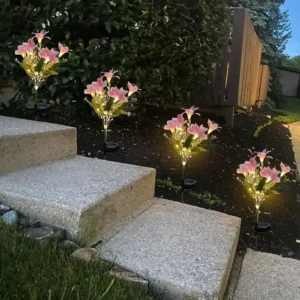 Chinese Lily Solar Lights