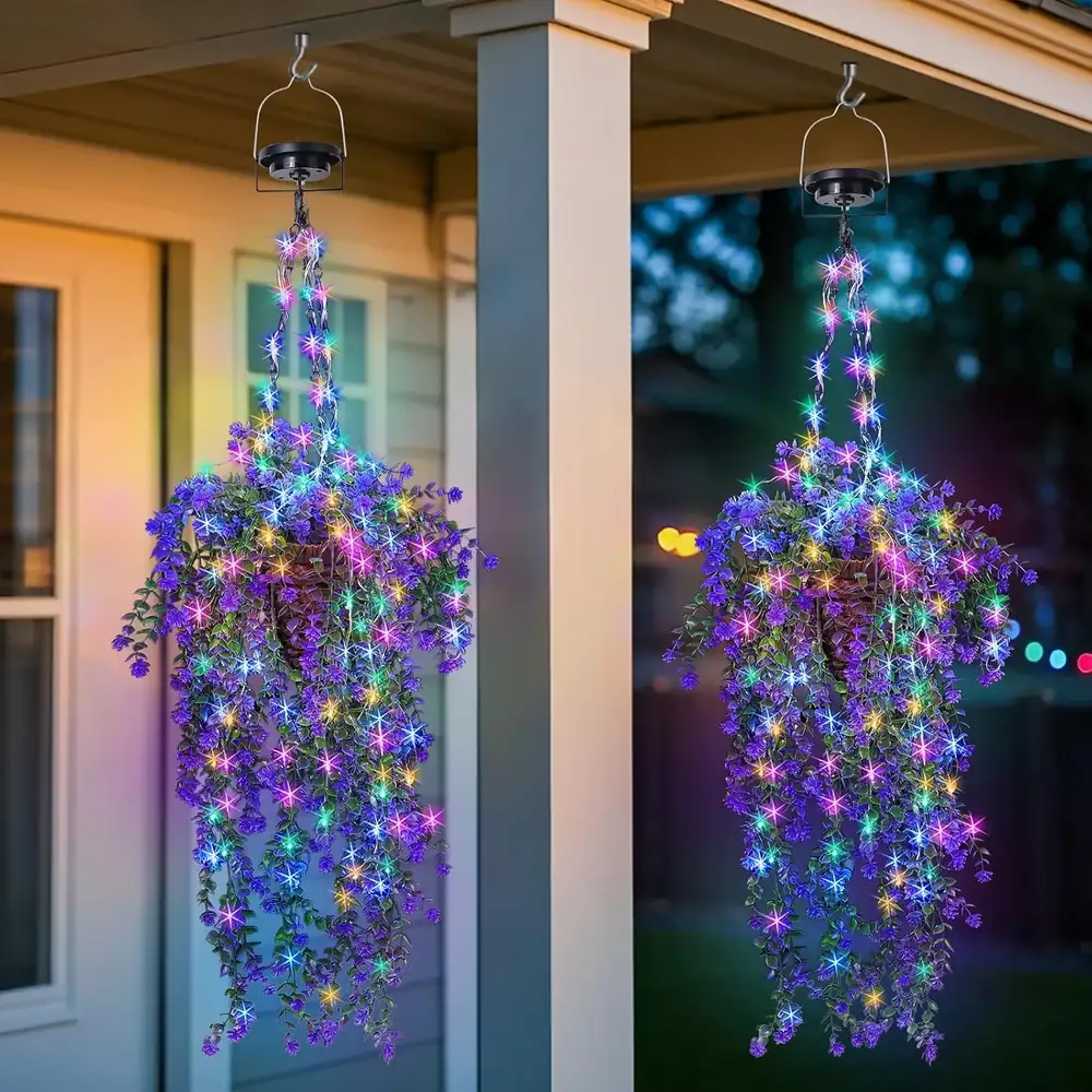 13 exporter solar flower string lights
