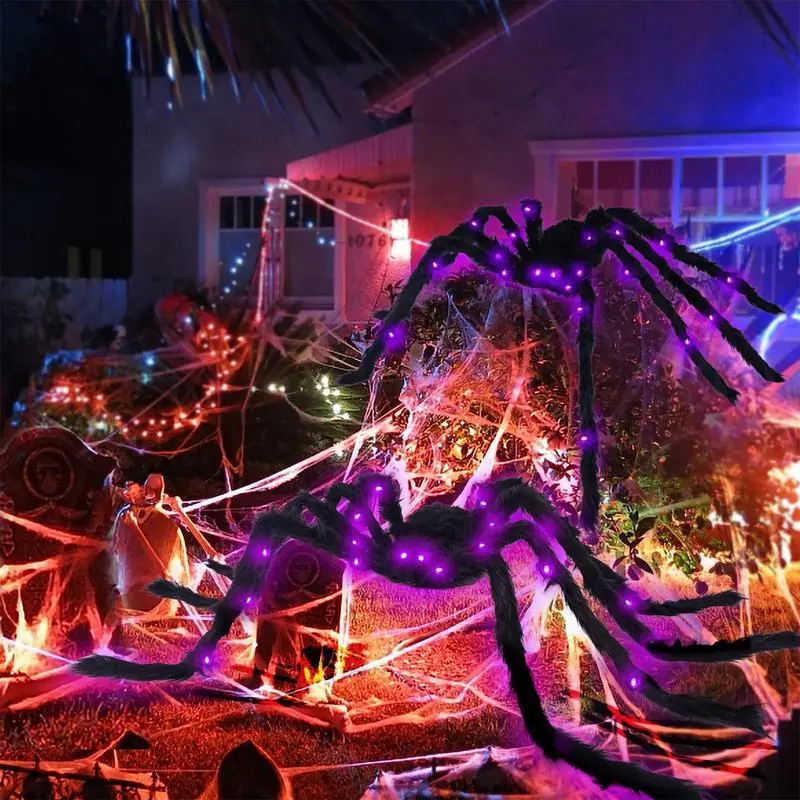 Reliable 3D Spider Halloween Garden Lights Factory