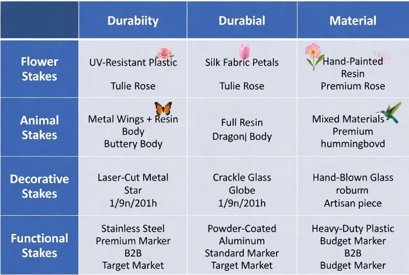 3 solar garden stake lights material matrix
