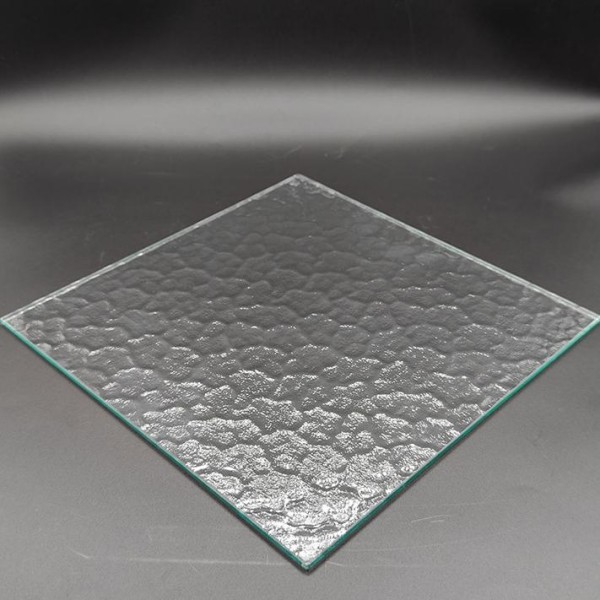 patterned embossed glass meterial