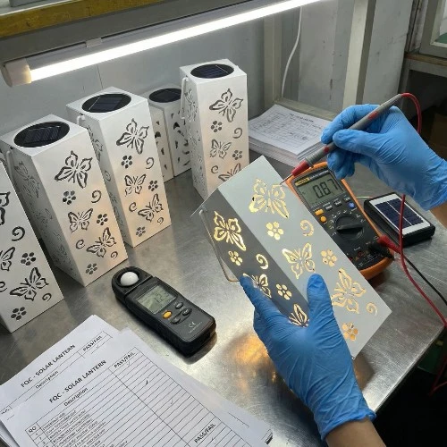 solar lantern qc inspection