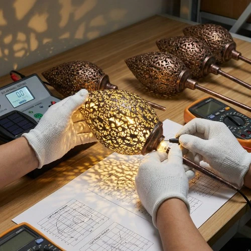 solar light quality inspection