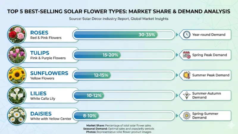 solar flower light market demand chart