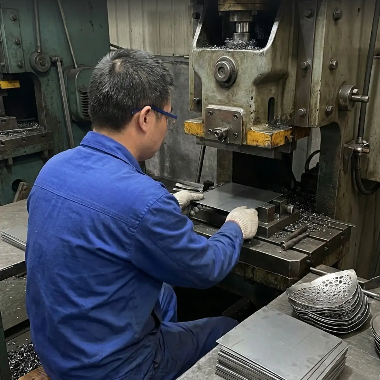 stamping metal into parts