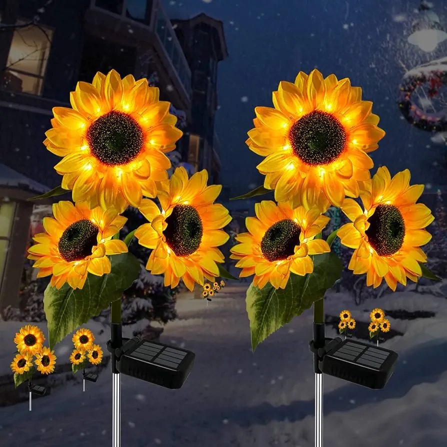 01 Wholesale Sunflower Solar Lights