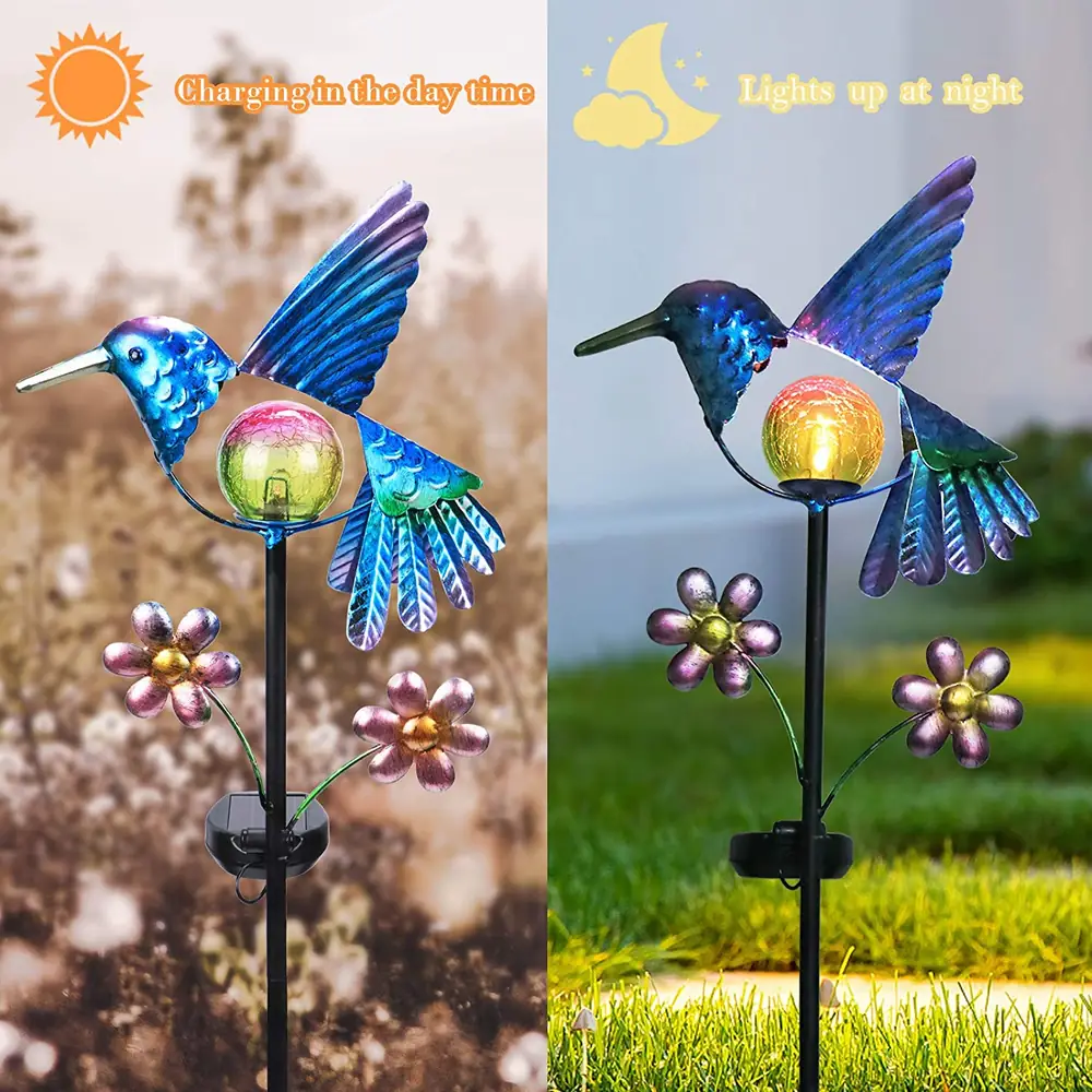 02 custom hummingbird solar lights