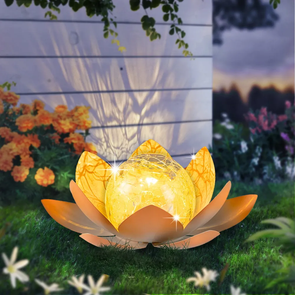 04 Custom Lotus Solar Lights