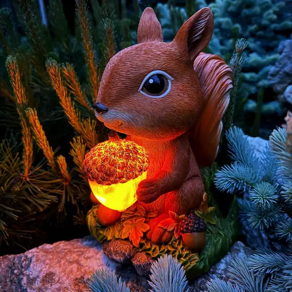 04 Custom Squirrel Solar Lights
