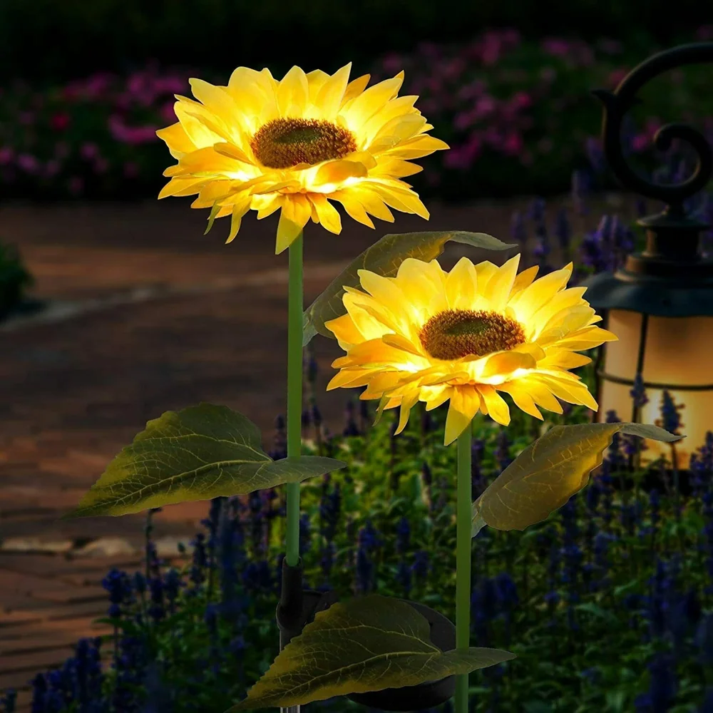 04 Custom Sunflower Solar Lights