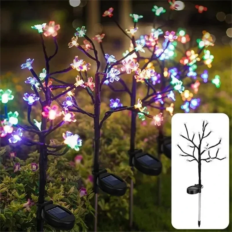 11 Cherry Blossom Solar Branch Lights