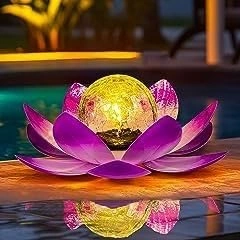 11 Lotus Solar Pond Lights