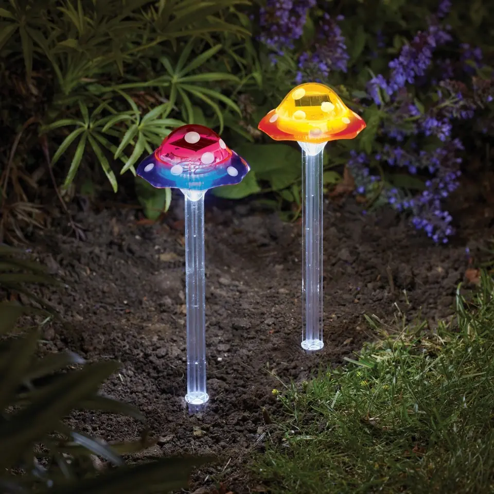 12 Mushroom Solar Lights Bulk Order