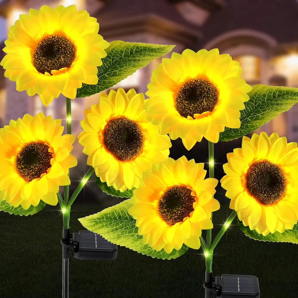 14 Sunflower Solar Lights Outdoor