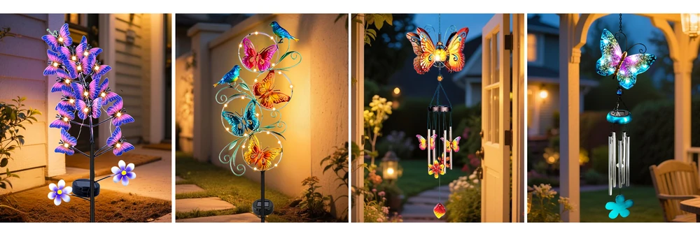 14 trade butterfly solar lights 1