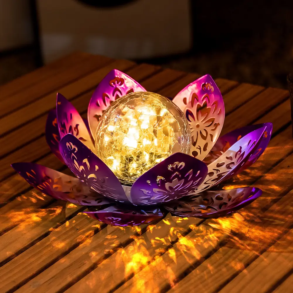 16 Lotus Solar Lights Pond