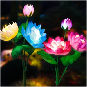 17 Lotus Solar Lights Pool