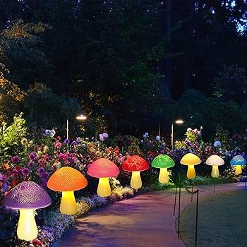 17 Mushroom Solar Lights Whimsical