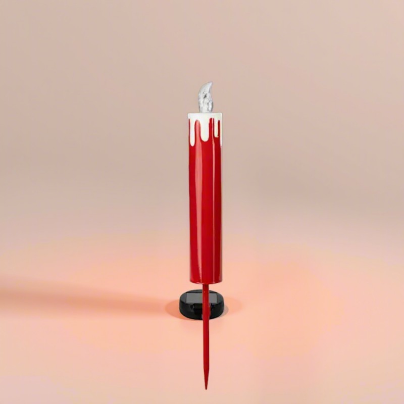 sm241138 iron wrought iron candles solar planted lawn light