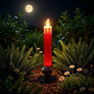 sm241138 iron wrought iron candles solar planted lawn light