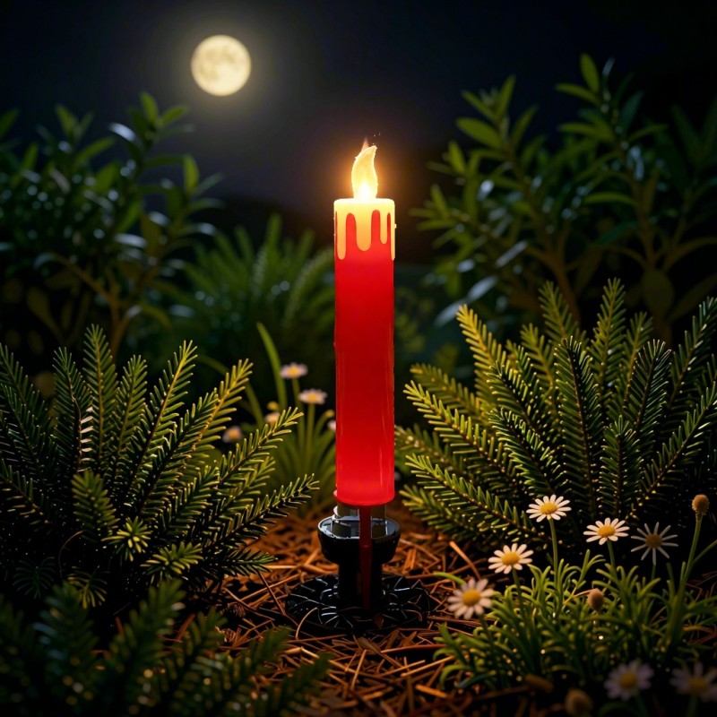 sm241138 iron wrought iron candles solar planted lawn light