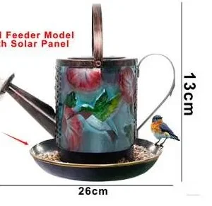 sm23401b iron+glass bird feeder solar kettle light