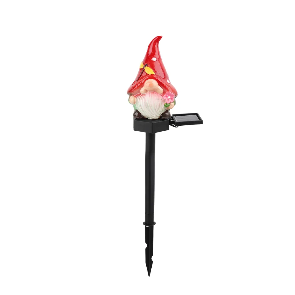 sm251169 resin+pp solar resin gnome stake light (3)