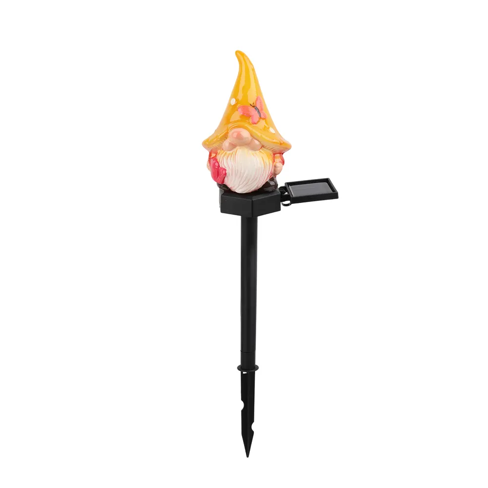 sm251169 resin+pp solar resin gnome stake light (6)