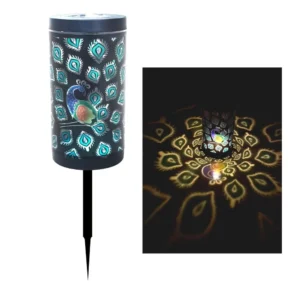 sm251180 ps+pp solar decorative peacock stake light (1)