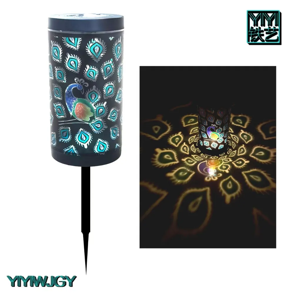 sm251180 ps+pp solar decorative peacock stake light (4)
