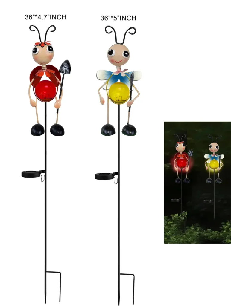 sm251193 iron + glass bee solar light (1)