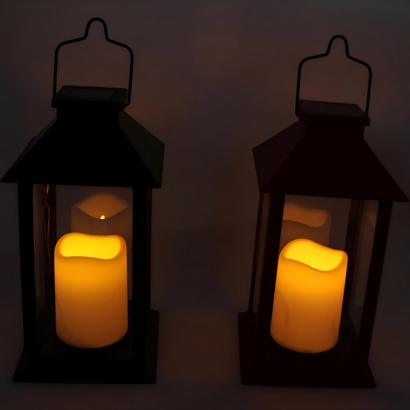 sm251227 solar flickering candle lanterns for christmas and all saint's day