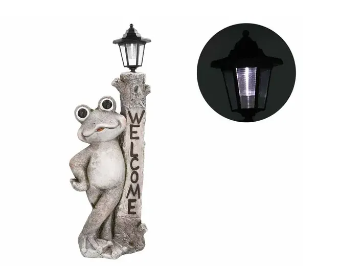 sm251285 resin frog solar powered light (2)